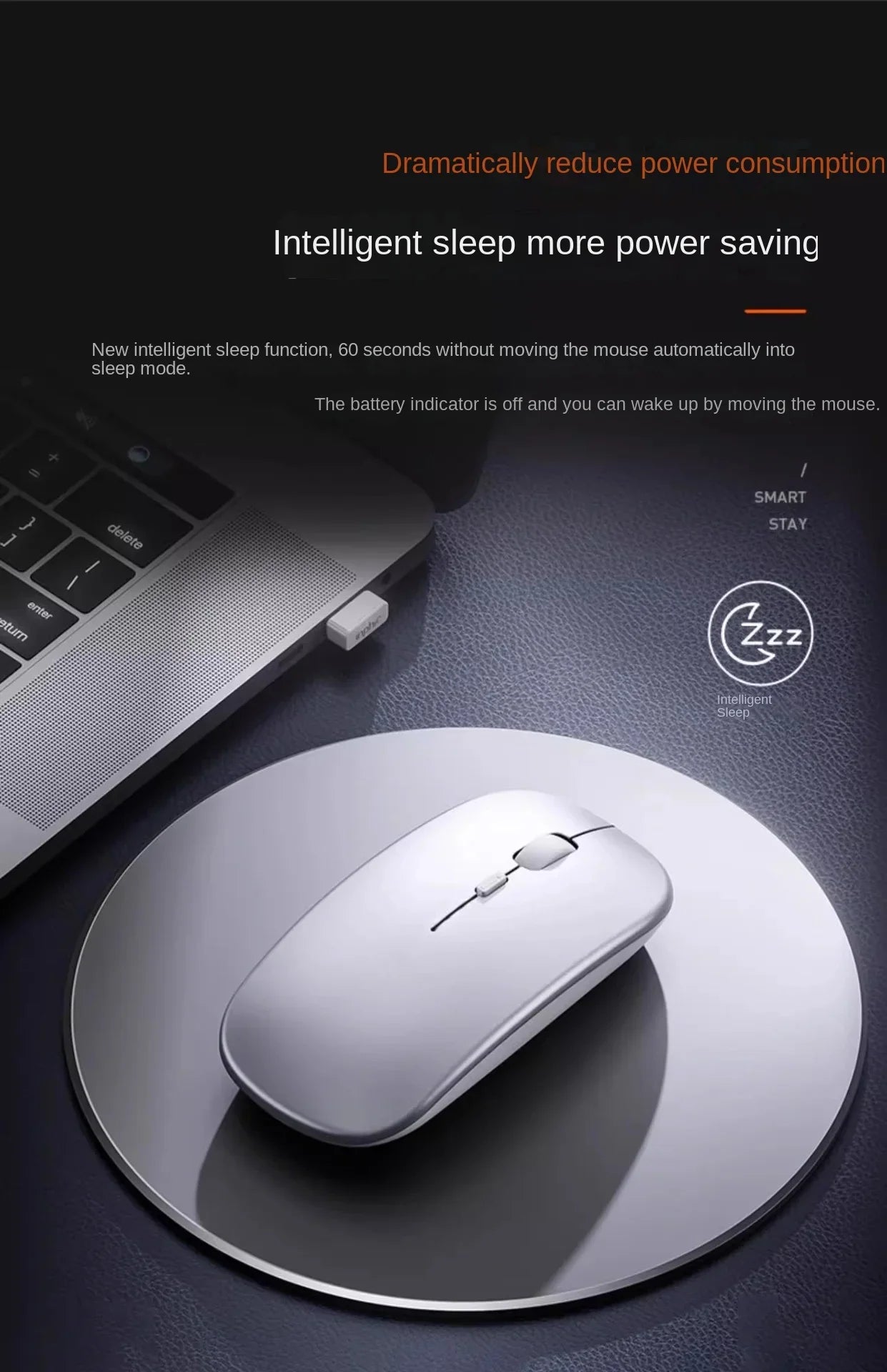 Bluetooth Wireless Mouse with Rechargeable Battery – Universal Dual-Hand Use