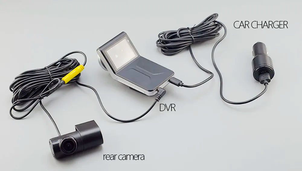 Sameuo U2000 4K Dash Cam – Front & Rear Car DVR with WiFi, Night Vision & Parking Monitor