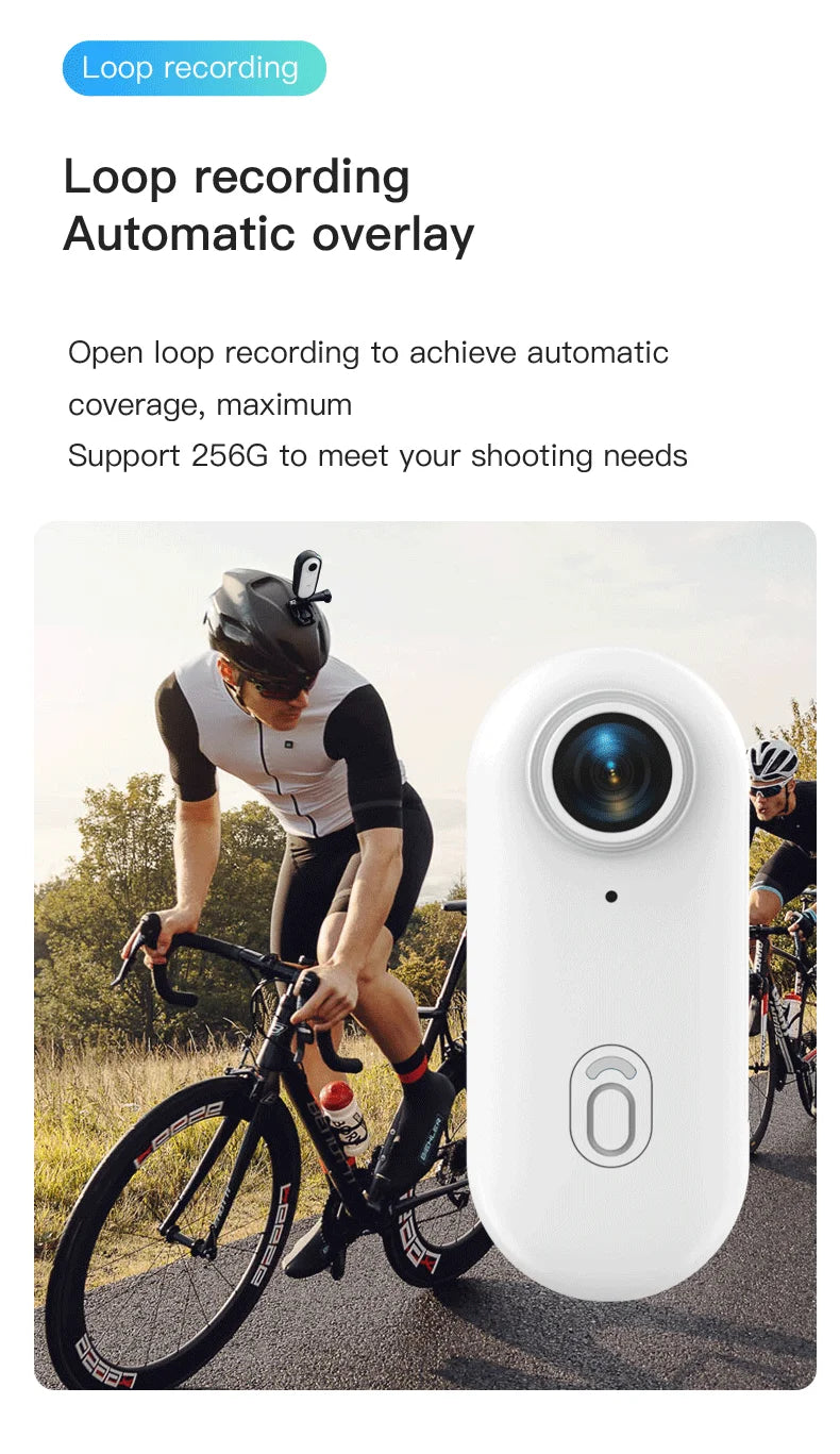 JETO H88 Ultra-Mini 4K Sports Action Camera – Waterproof Case, WiFi, POV Recording