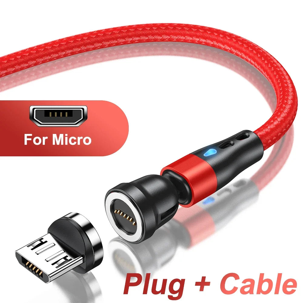 540° Magnetic USB-C Cable 5A – Rotating Fast Charge Cable (Charging Only)