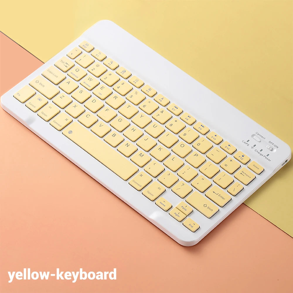 Bluetooth Keyboard with Wireless Mouse – Rechargeable, Home Office Ready