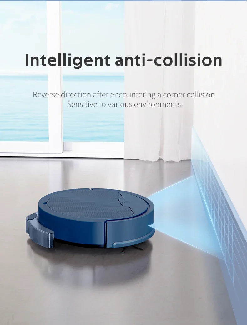 OBOW AI Smart Robot Vacuum & Mop – 2000Pa Suction, App Control, 80-Min Runtime