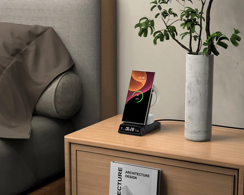 15W Wireless Charging Stand for Samsung Phone, Watch & Earbuds