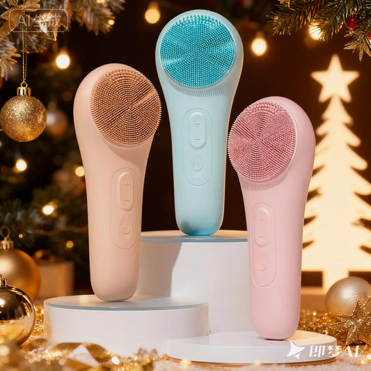 Portable Electric Face Scrubber – Silicone Exfoliating Facial Brush USB Rechargeable