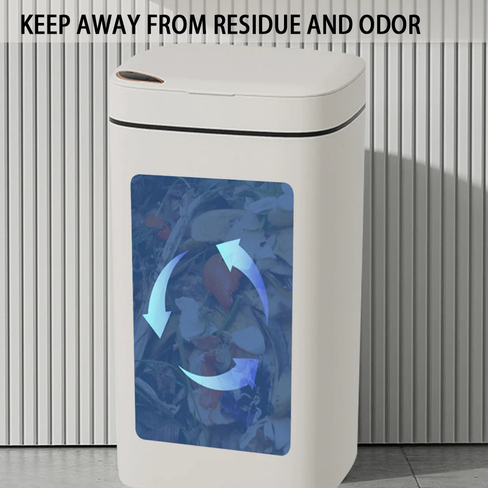 16L Automatic Smart Trash Can – Touchless Induction Garbage Bin (No Battery)