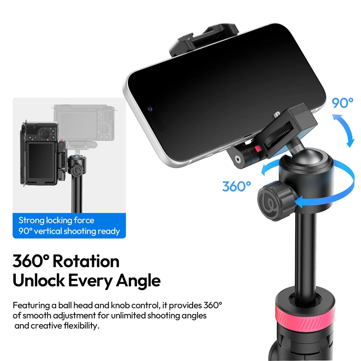 MT-44 B Auto-Deploy Tripod Pole – 1.5m with Bluetooth Remote