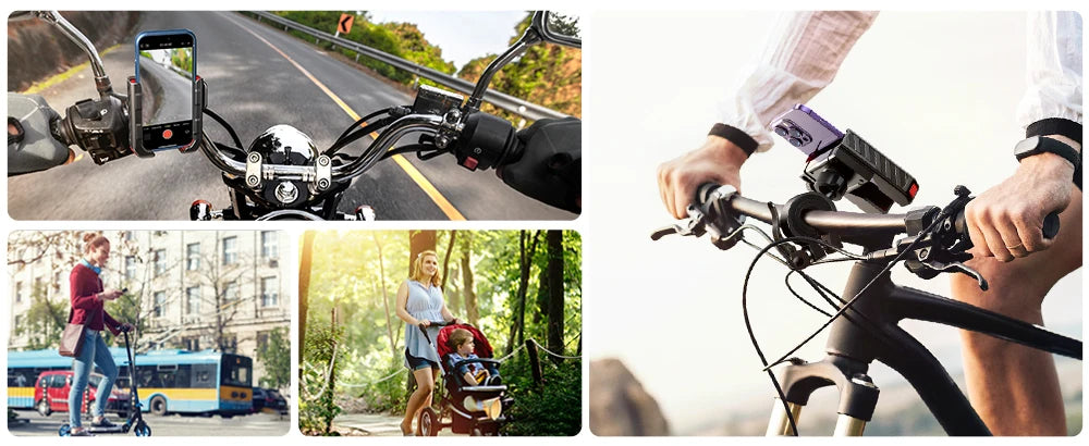 Universal Bike Phone Mount – 360° Adjustable Holder for 4.7–7 Inch Phones