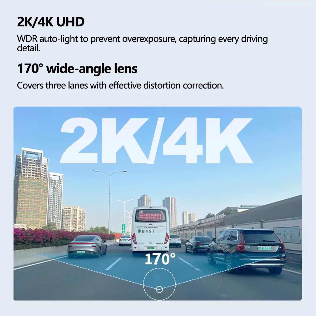 etymoofox 4K Mini Dash Cam – Ultra HD WiFi Car DVR with Night Vision & Parking Monitor