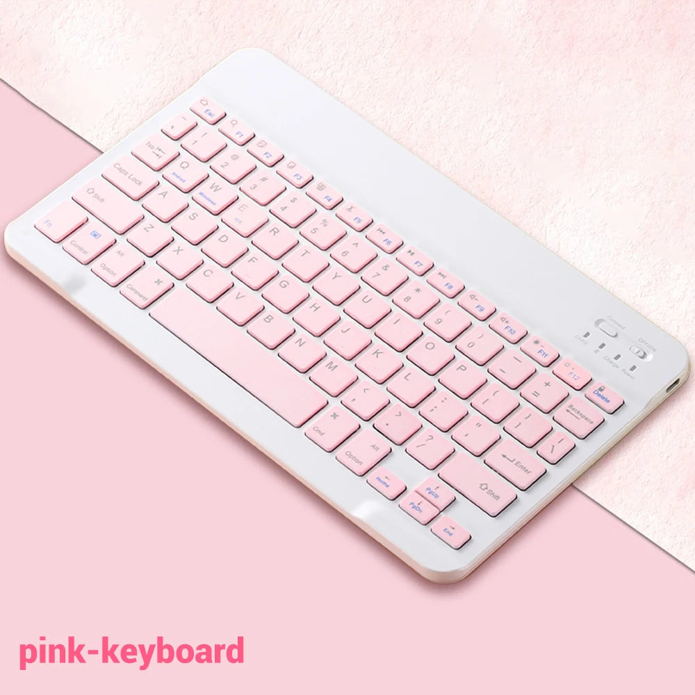 Bluetooth Keyboard with Wireless Mouse – Rechargeable, Home Office Ready