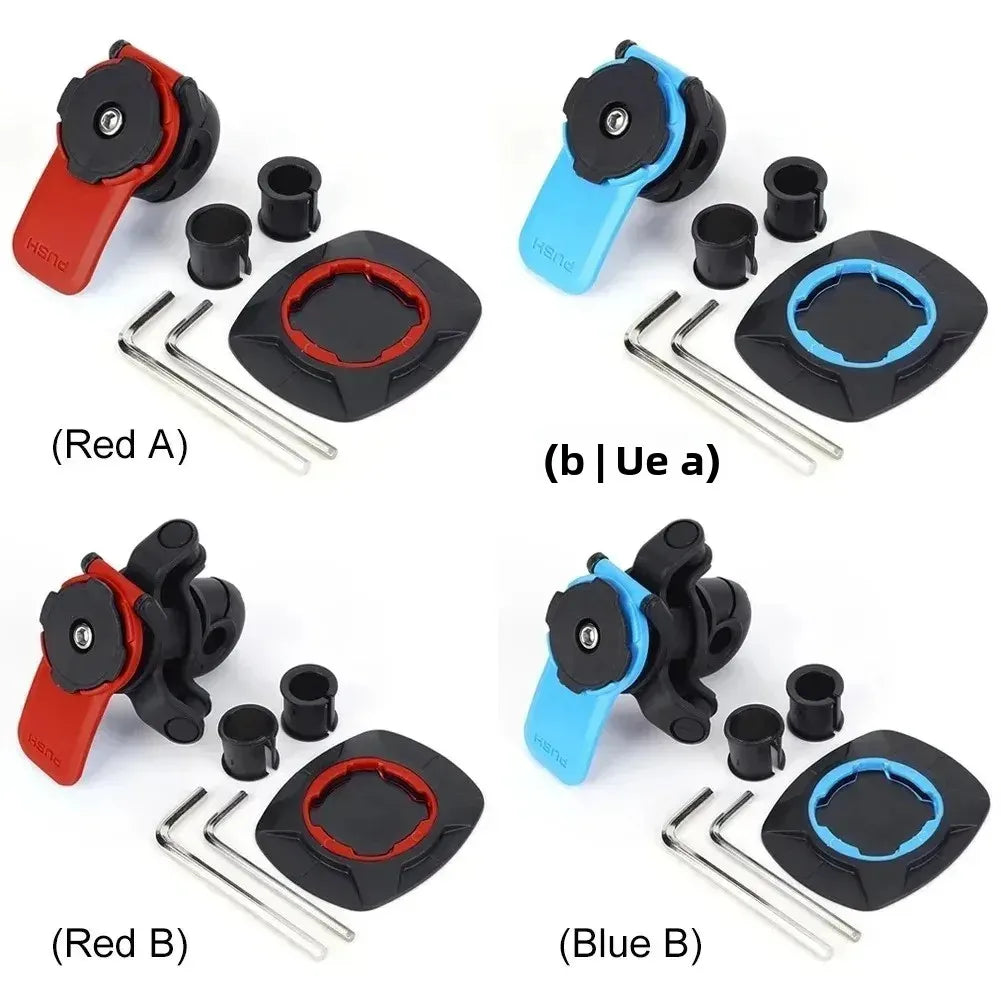 360° Rotating Bicycle & Motorcycle Phone Holder – Shockproof Rear-View Mirror Mount (4.7–7.2″)