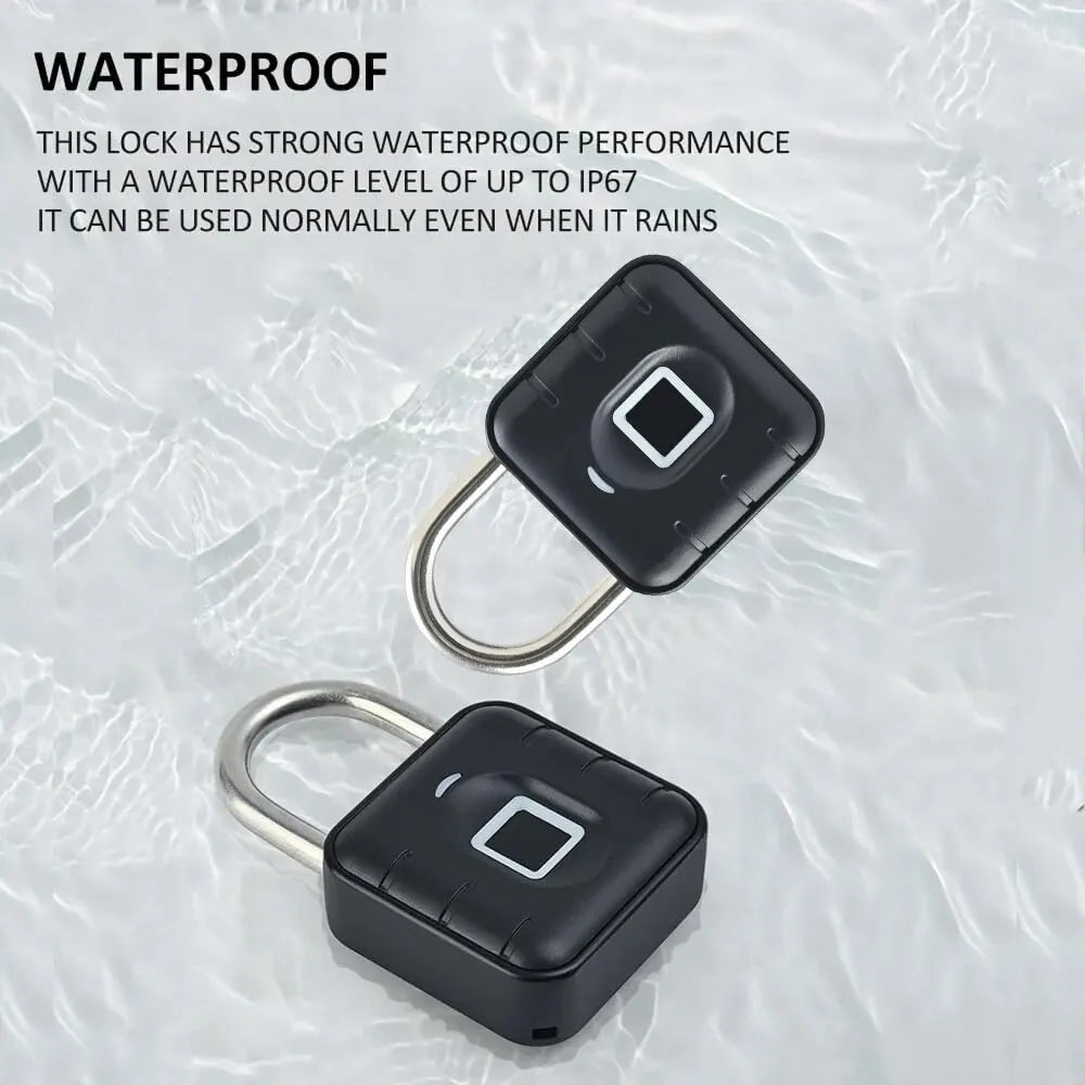SY-12 Smart Fingerprint Padlock – Tuya Bluetooth Digital Lock for Luggage & Lockers