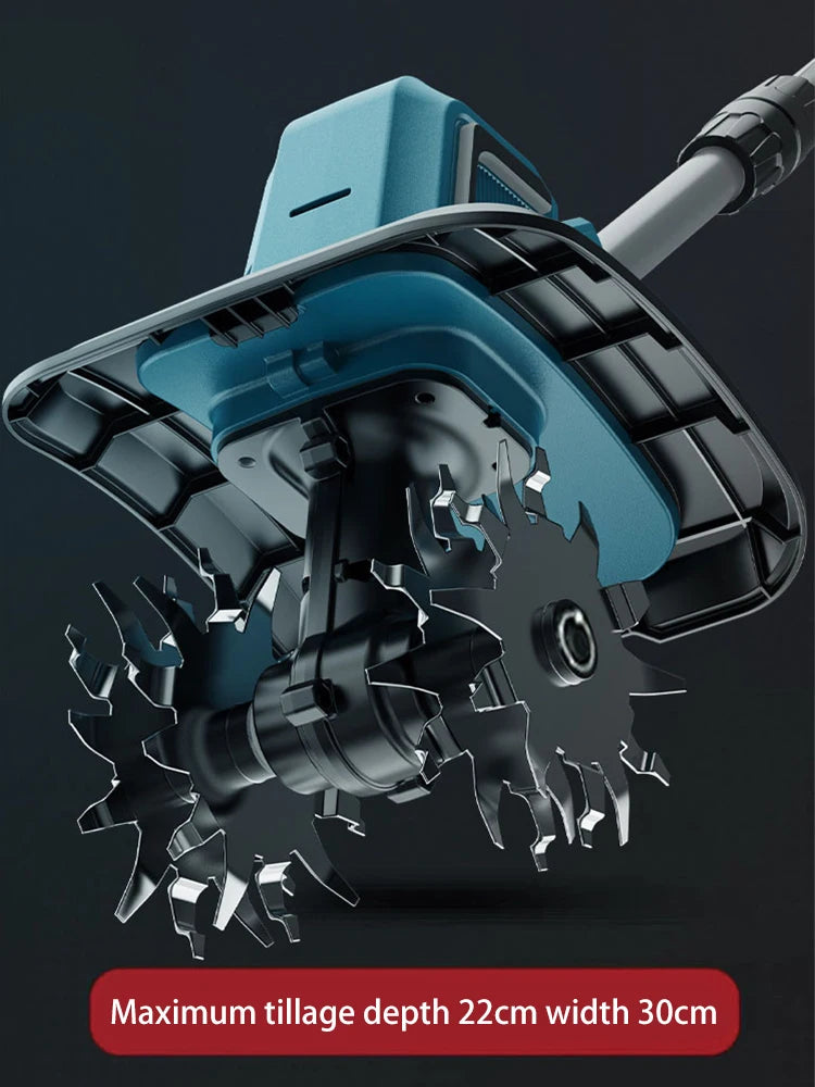 ISFRIDAY Electric Cultivator 21V Cordless Garden Tiller 330RPM For Makita Battery(NO Battery)
