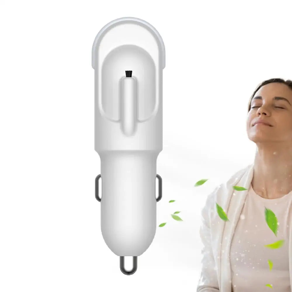 Silent Car Ionizer Air Purifier – Portable Negative Ion Deodorizer for Vehicles & Small Spaces (USB Plug-In)
