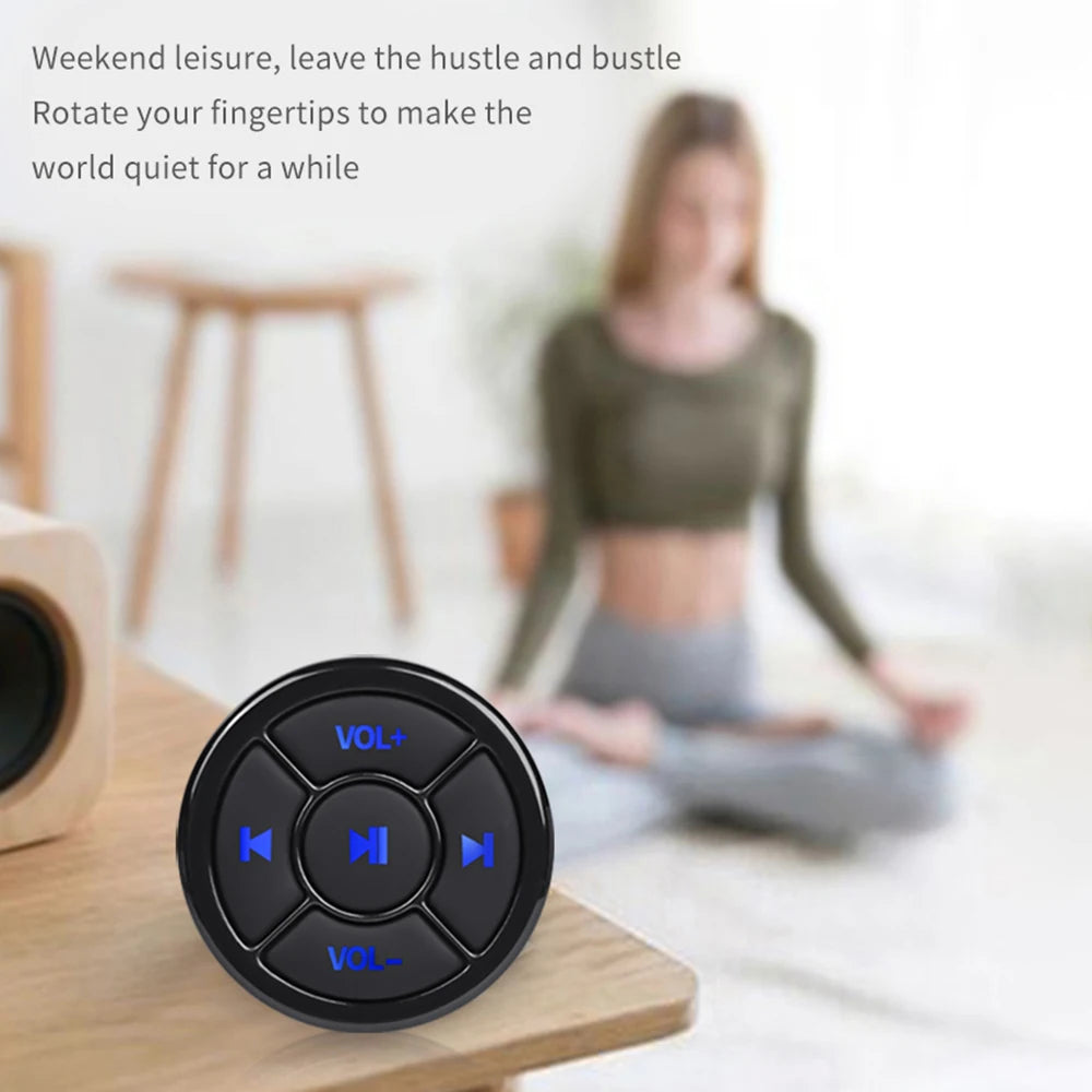 Wireless Bluetooth Media Button Remote Control for Music & Camera