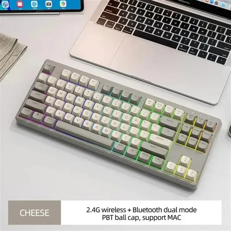 M87 Wireless Keyboard & Mouse Combo – Bluetooth Dual Mode, 87-Key Mini Layout