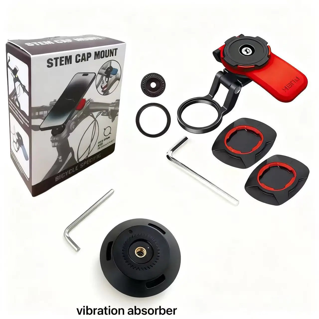 Motorcycle Phone Holder – Shock-Absorbing Quick-Release Bike Mount