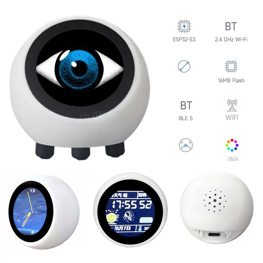 Shunmaii ESP32-S3 AI Voice Chat Robot – Smart Desktop Assistant with 1.28″ LCD Display