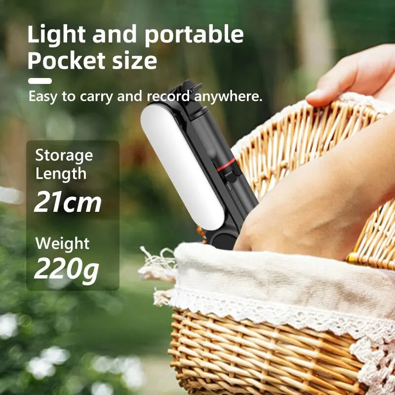 L15 Foldable Bluetooth Selfie Stick with Wireless Remote