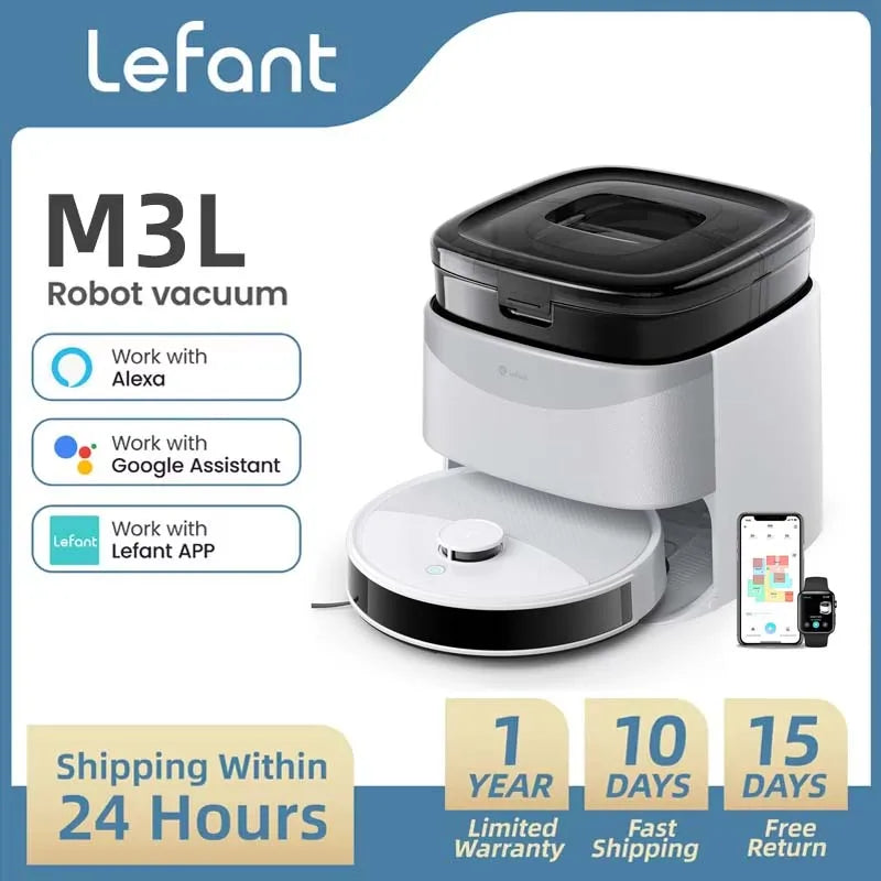 Lefant M3 4-in-1 Robot Vacuum & Mop – LiDAR Navigation, 220min Runtime, Alexa Compatibl