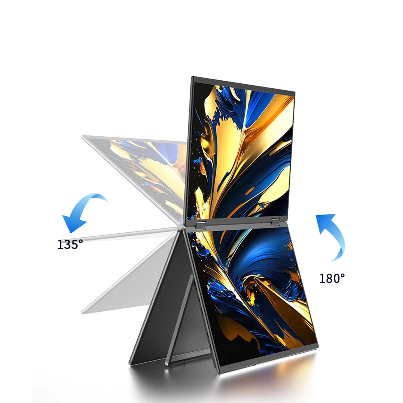 SIBOLAN 16 Inch Dual Screen Laptop Extender | 2.5K 1600P IPS | USB-C HDMI Portable Monitor