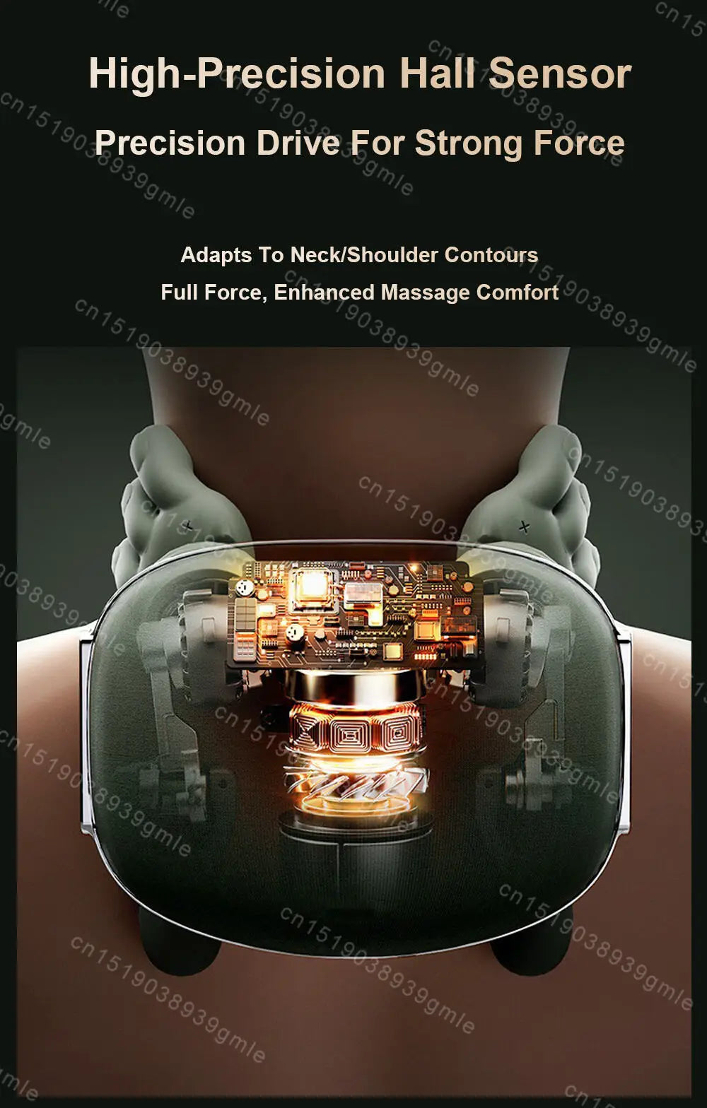 Electric Trapezius Massager with Heat – Wearable Neck, Back & Shoulder Relief