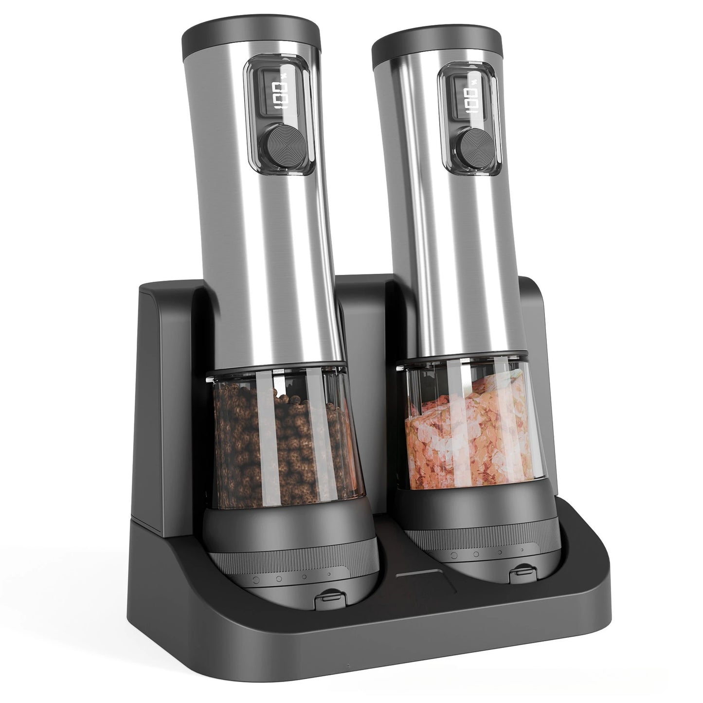 Electric Salt & Pepper Grinder – Stainless Steel Automatic Mill (mimo-26)