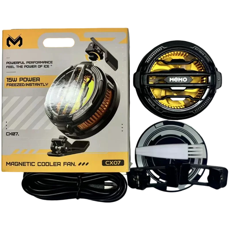 Universal Phone Cooler with Battery | Magnetic & Clip Cooling Fan for Gaming