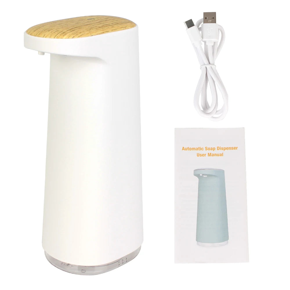Automatic Touchless Foam Soap Dispenser 450ml – Infrared Sensor, USB-C Rechargeable, ABS Body