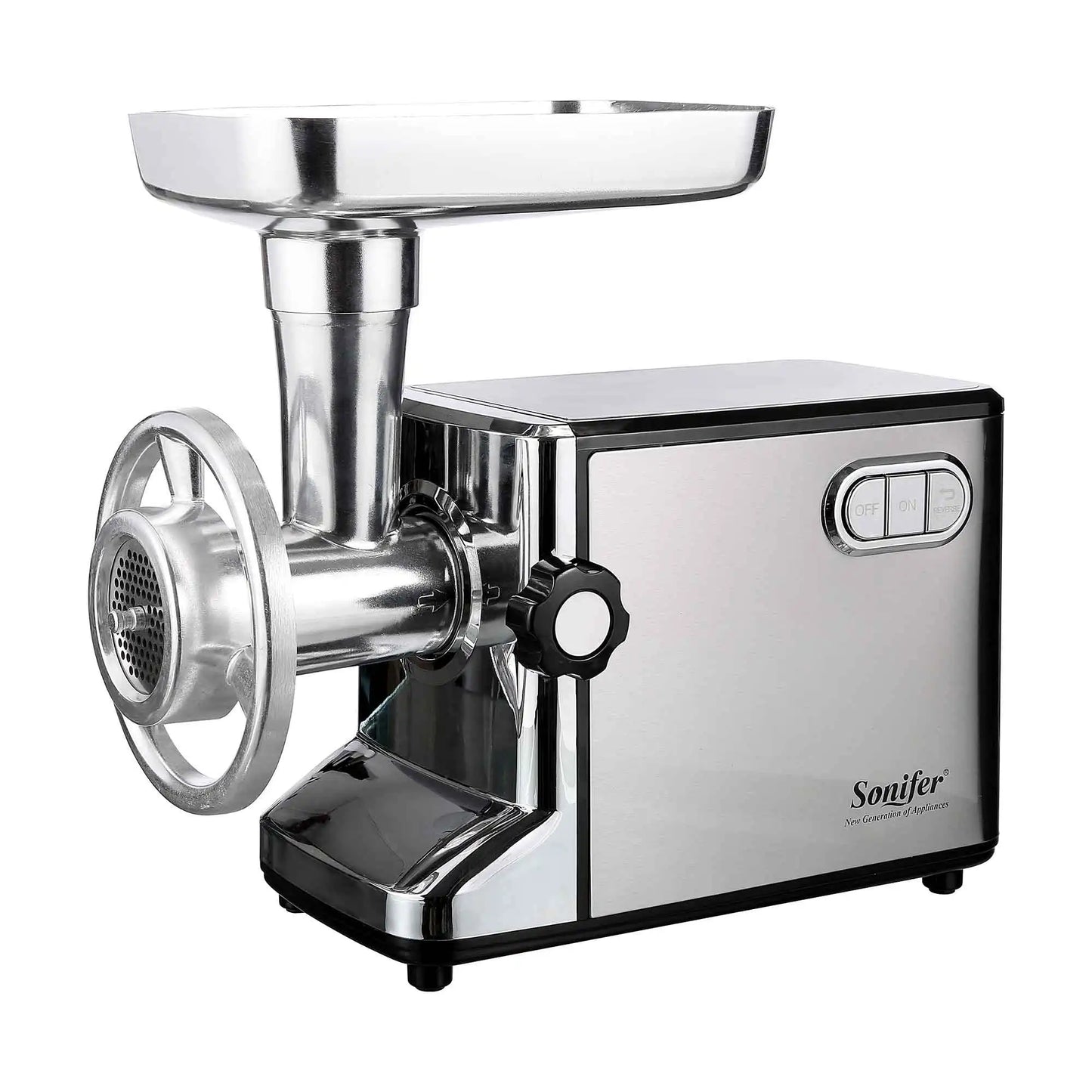 SONIFER Heavy Duty Meat Grinder – 3000W Max Power, Stainless Steel Mincer with Sausage Maker