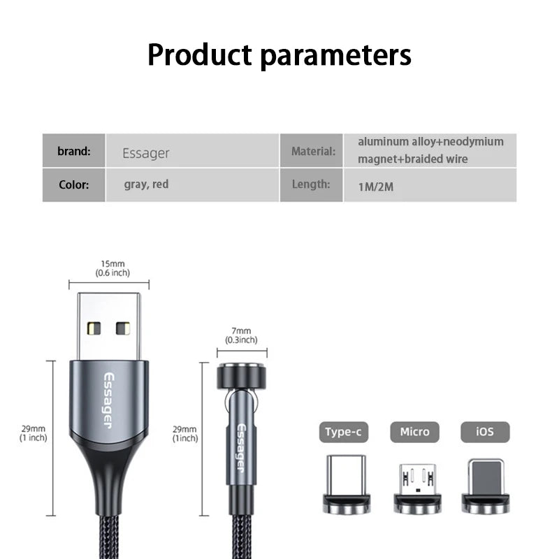 Magnetic Type-C Interface HA57 – USB 3.1 Quick-Suction Connector (Adapter Only)