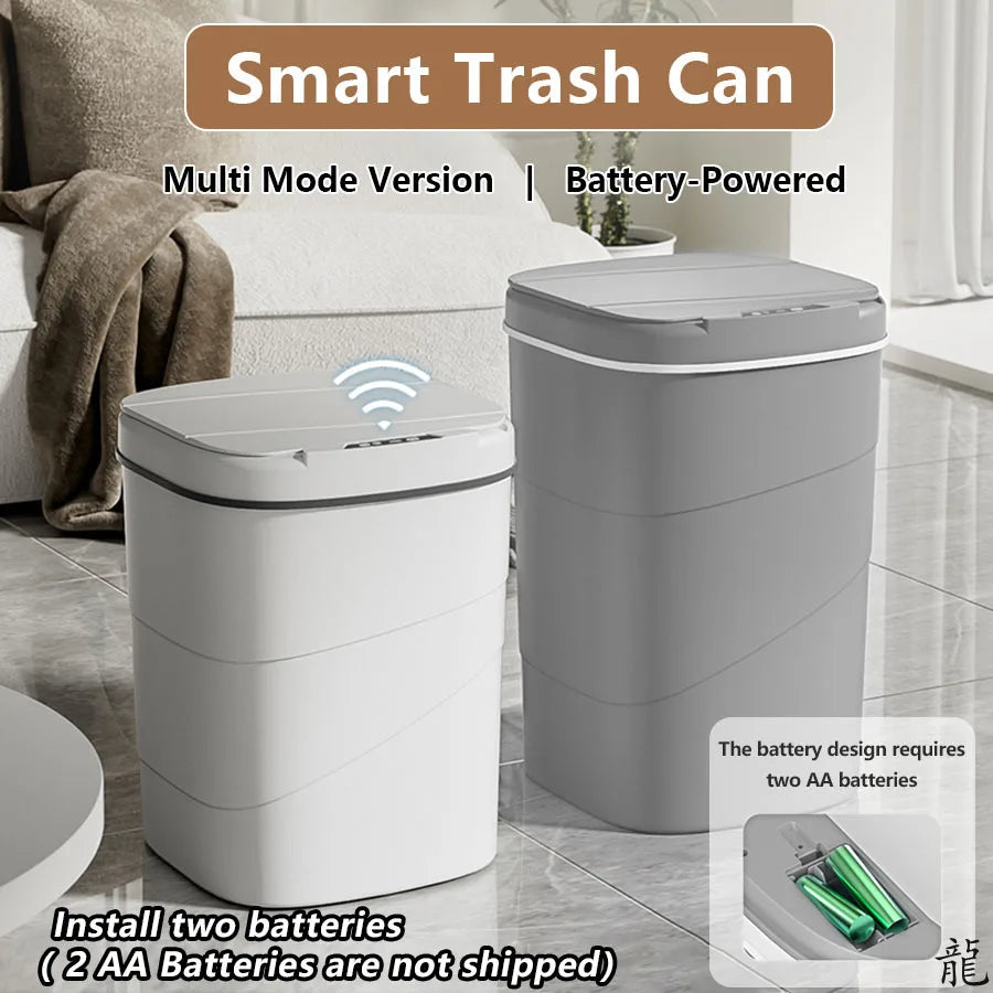 Automatic Induction Trash Can – Hands-Free Wave Sensor Bin (13L / 17L) for Home & Office