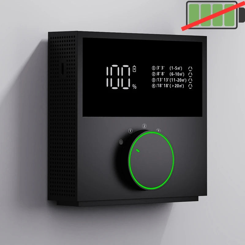 KIQUNE Negative Ion Air Purifier – Solar & USB Rechargeable, Activated Carbon Odor Remover