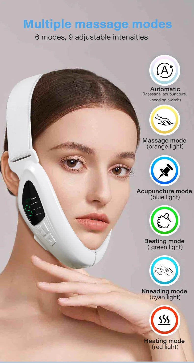 MERALL V Face Facial Lifting Device – Electric Chin & Jawline Sculpting Massager