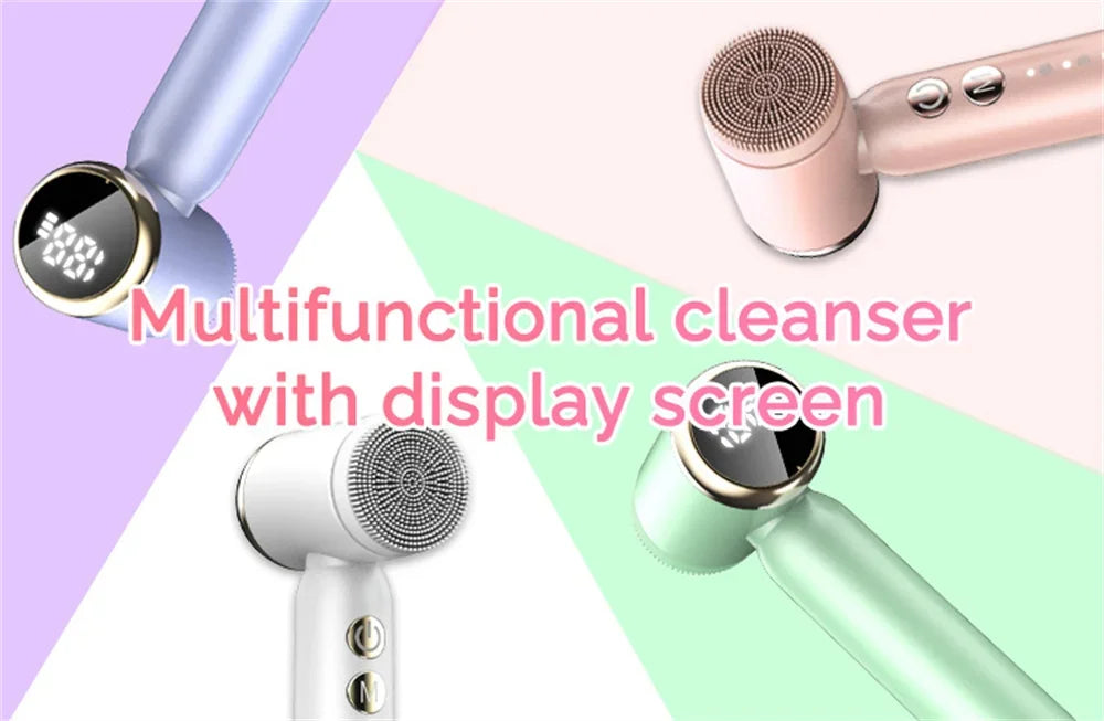 KEMOKO Rotating Facial Cleansing Machine – Ultrasonic Pore Cleaner Set