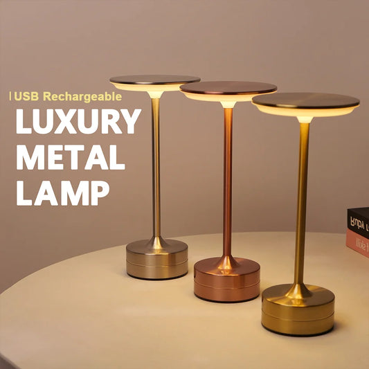 Modern Crystal LED Table Lamp | Touch Sensor, USB Powered, Decorative Night Light