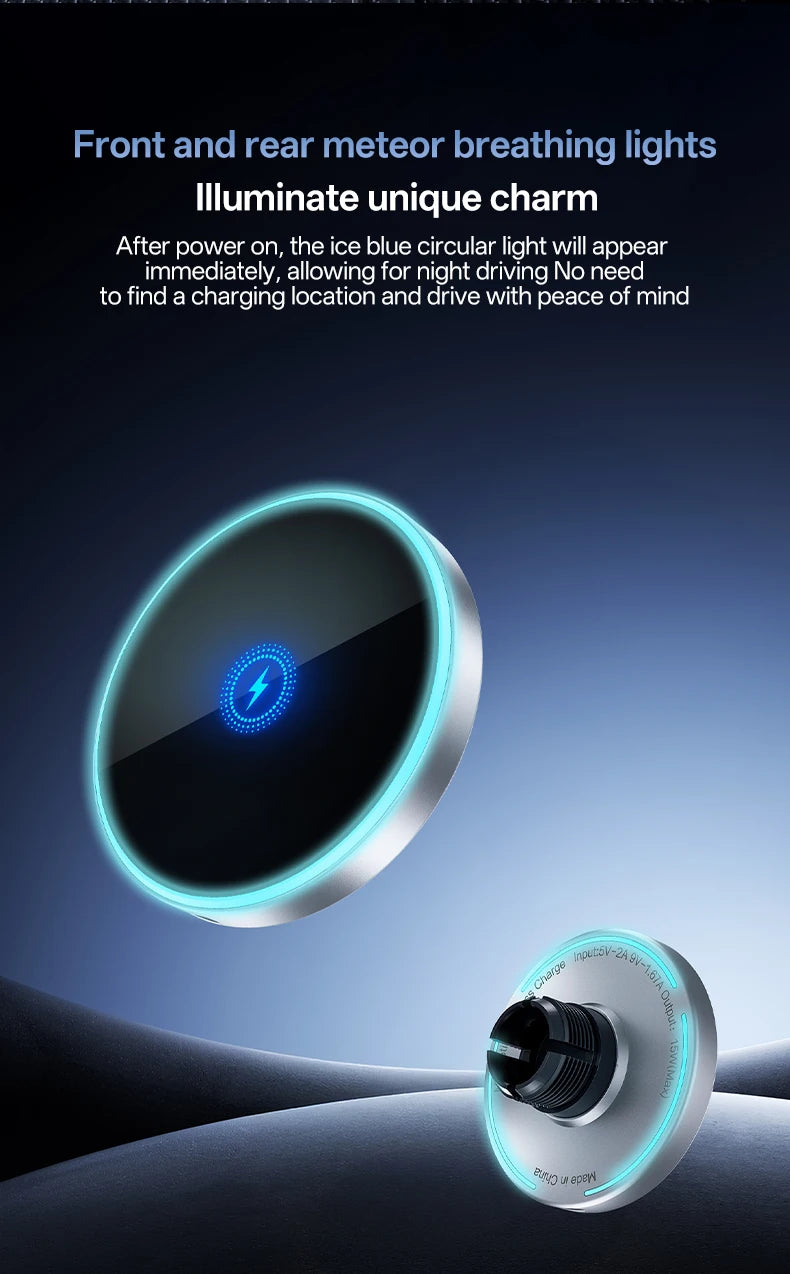Universal Wireless Charging Car Phone Holder – Vent Mount, 360° Rotatable