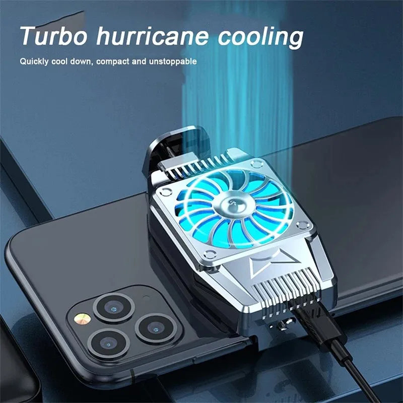 Turbo Hurricane Phone Cooler – USB Gaming Cooling Fan for iPhone & Android