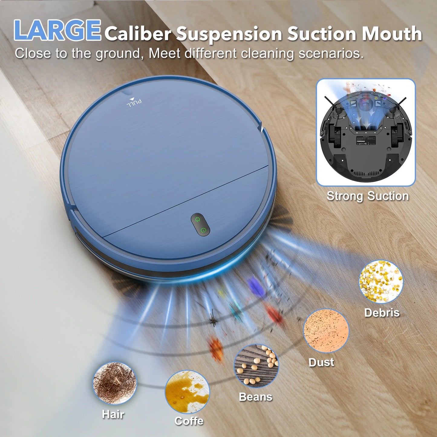 Omeser BR151 Robot Vacuum & Mop Combo – Planned Cleaning, Remote + App Control