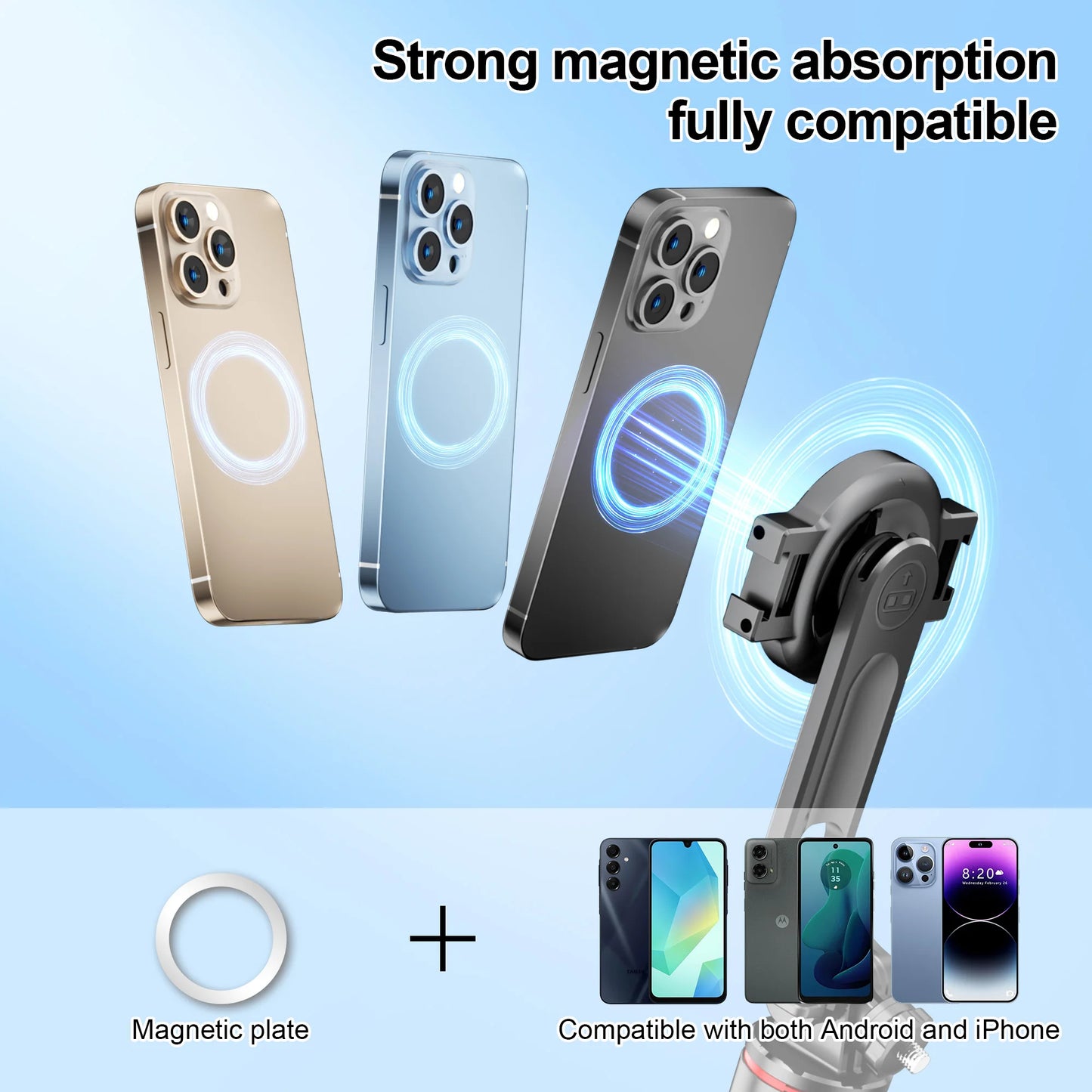 Magnetic Bluetooth Selfie Stick Tripod with Remote – Selfieshow C20