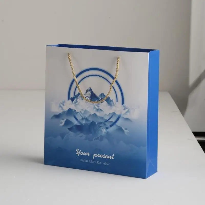 Rotating Quicksand Art Lamp | 360° Moving Sand Glass Atmosphere Light