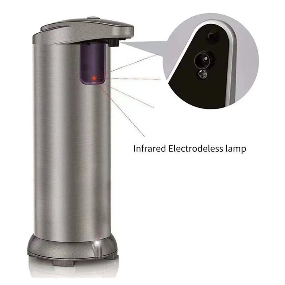APWIKOGER Touchless Automatic Foam Soap Dispenser – Infrared Sensor, 3 Adjustable Levels, Stainless Steel