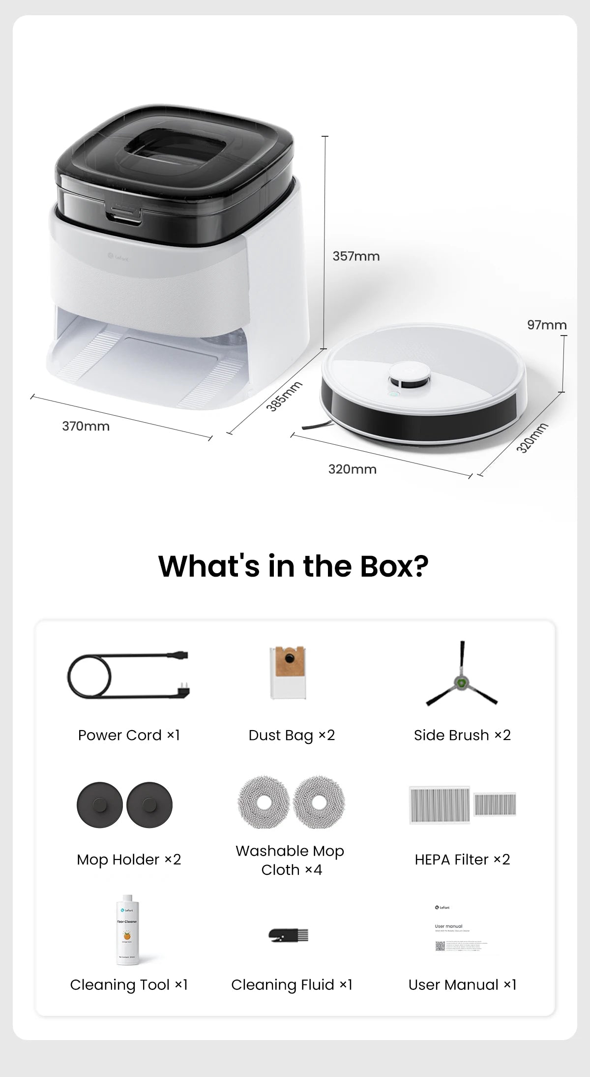 Lefant M3 4-in-1 Robot Vacuum & Mop – LiDAR Navigation, 220min Runtime, Alexa Compatibl