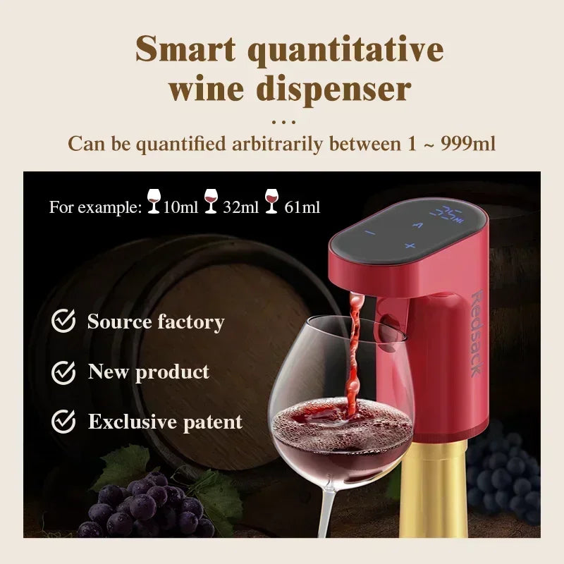 Smart Sensor Electric Wine Dispenser – Hands-Free Auto Pour with Type-C Charging