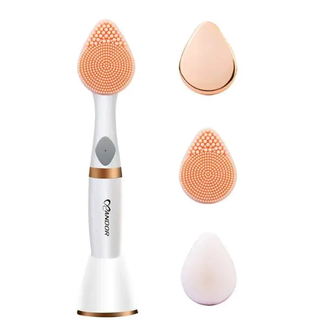 KNCOKAR Electric Facial Cleansing Brush – Vibration Massage Deep Clean Skincare Tool