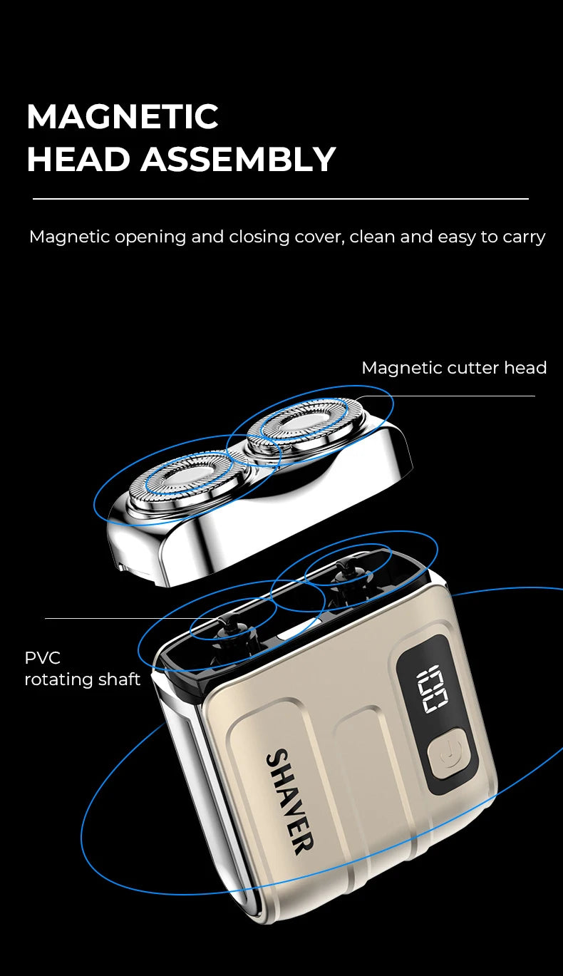 DUTRIEUX R18 Men’s Electric Smart Shaver – Waterproof, Global Voltage, Cordless