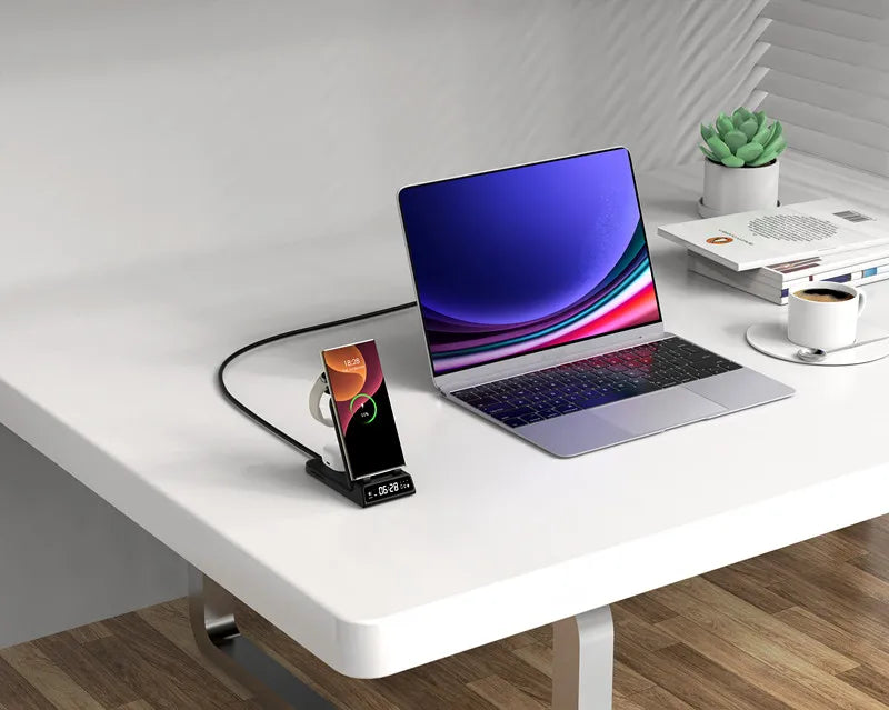 15W Wireless Charging Stand for Samsung Phone, Watch & Earbuds