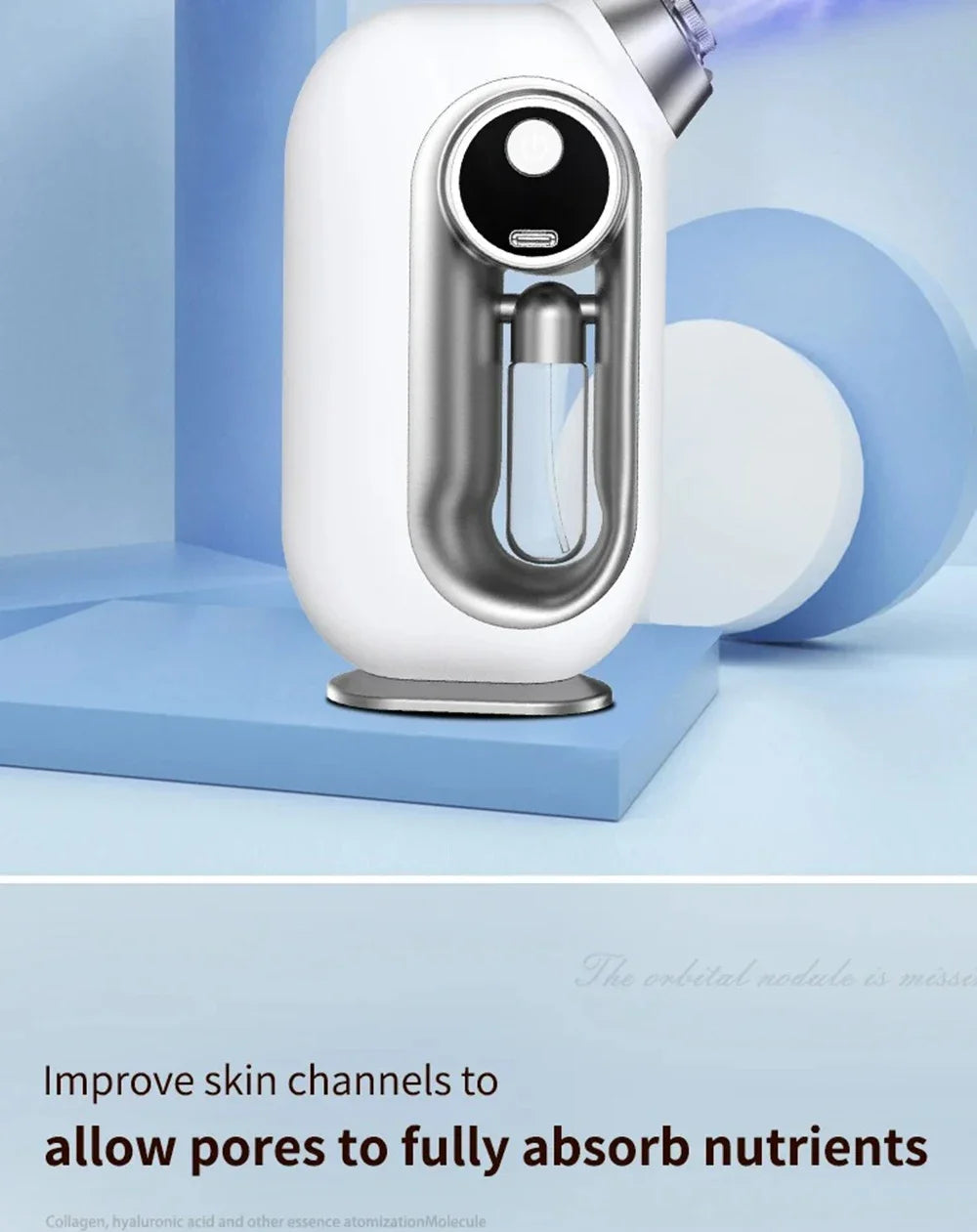 Vilnason ZYP-002 Hot & Cold Facial Steamer – Blue Light Nano Mist Oxygen Injector