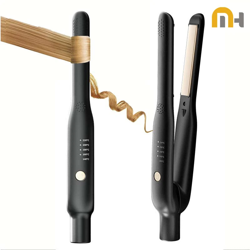 Portable Mini Hair Straightener & Curler – Lightweight Flat Iron with Auto Shut-Off