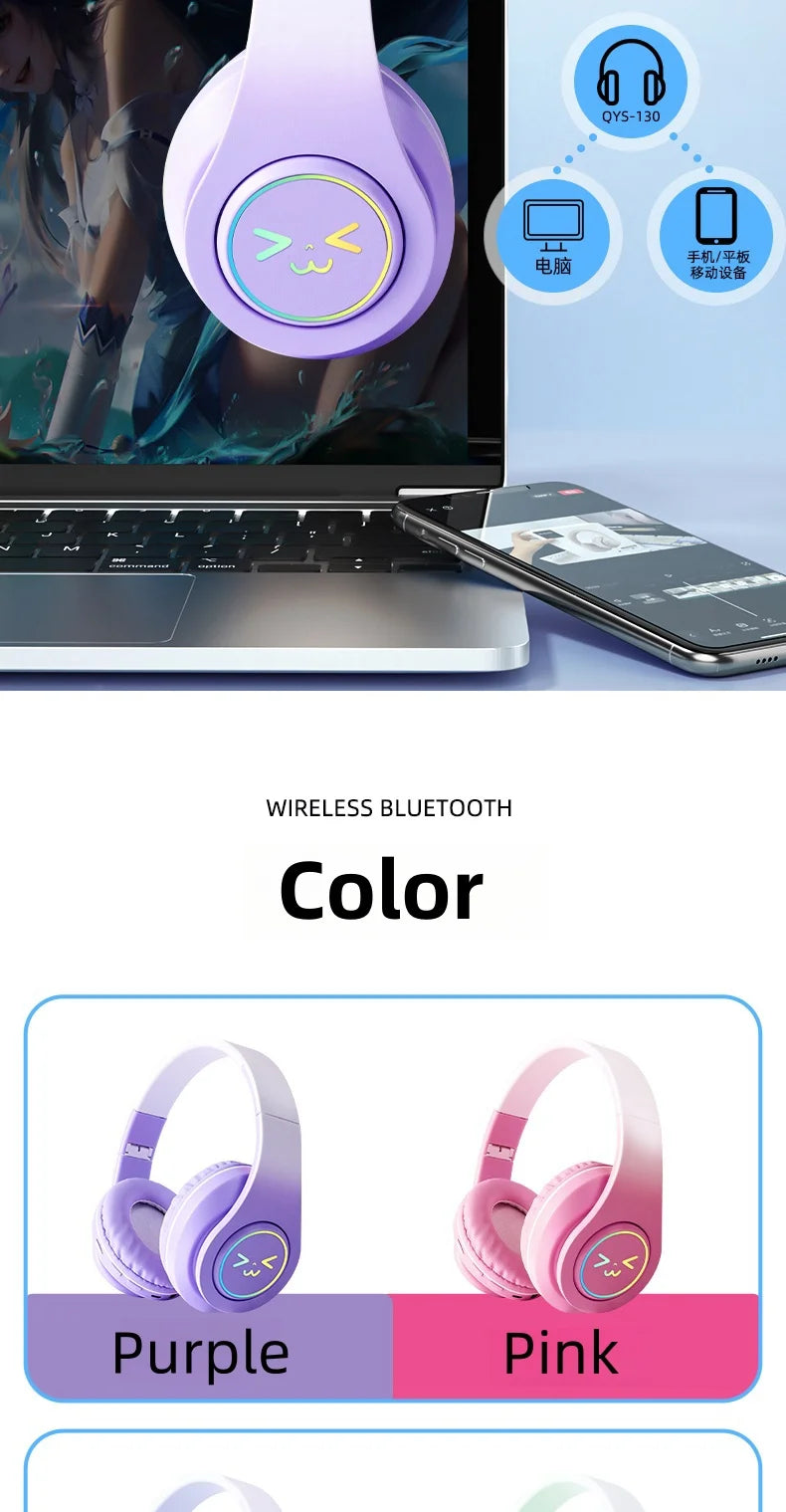 Erilles Wireless Over-Ear Headphones – Bluetooth 5.3, 40mm Drivers, Gaming & Music