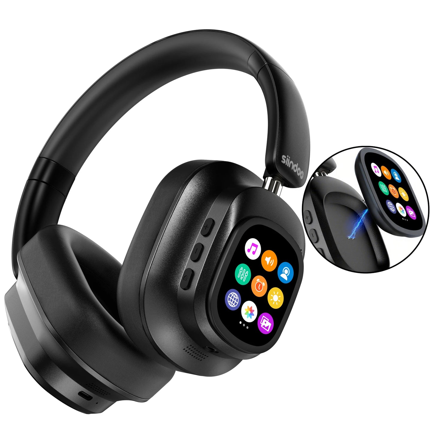 JH-ANC930PLUS Hybrid ANC Bluetooth Headphones – Touch Screen, 70H Playtime